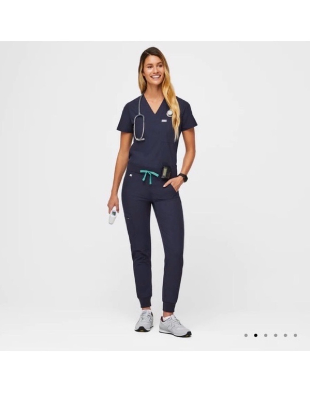 Figs FREEX™ Lined Zamora™- Jogger Scrub Pants Navt blue Sz XL NWT